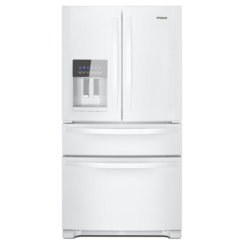 Whirlpool 36-Inch Wide French Door Refrigerator - 25 cu. ft. White WRX735SDHW Picture 1