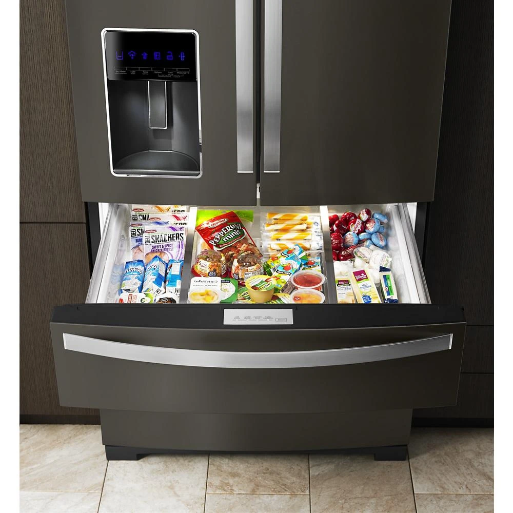 36-inch Wide 4-Door Refrigerator with Exterior Drawer - 26 cu. ft. WRX986SIHV