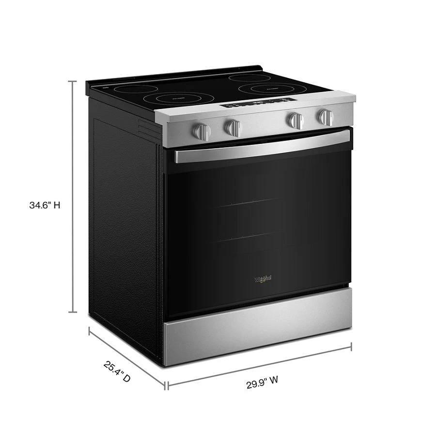 30-inch Electric Range with No Preheat and Slow Cook Modes WSES3130SS