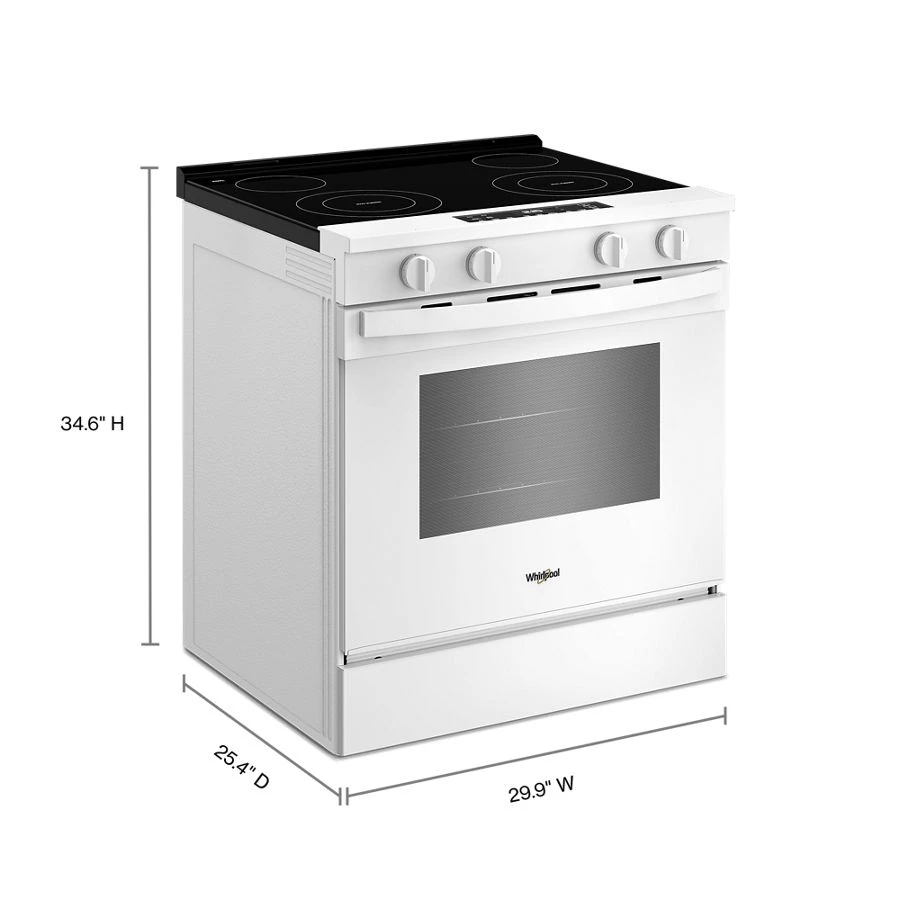 30-inch Electric Range with No Preheat and Slow Cook Modes WSES3130SW