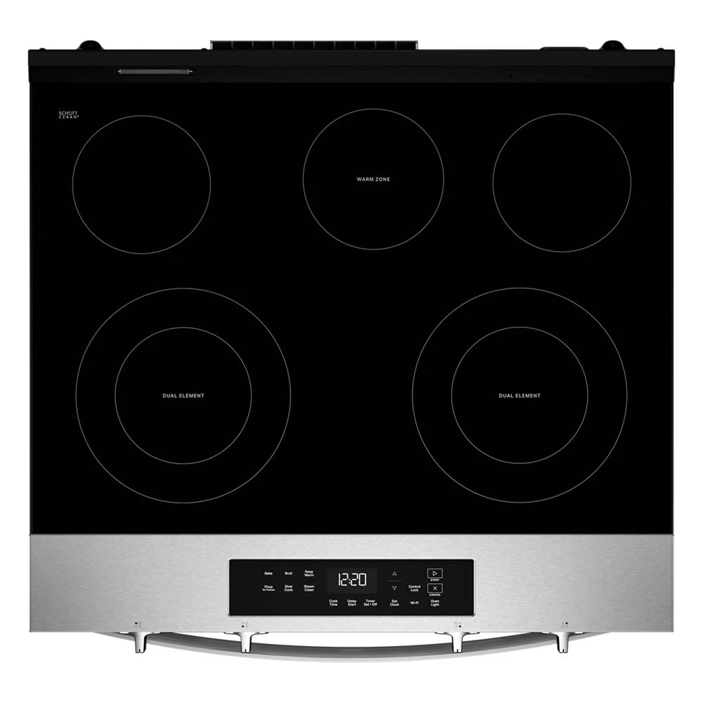 30-inch Electric Range with No Preheat and Slow Cook Modes WSES3330TS