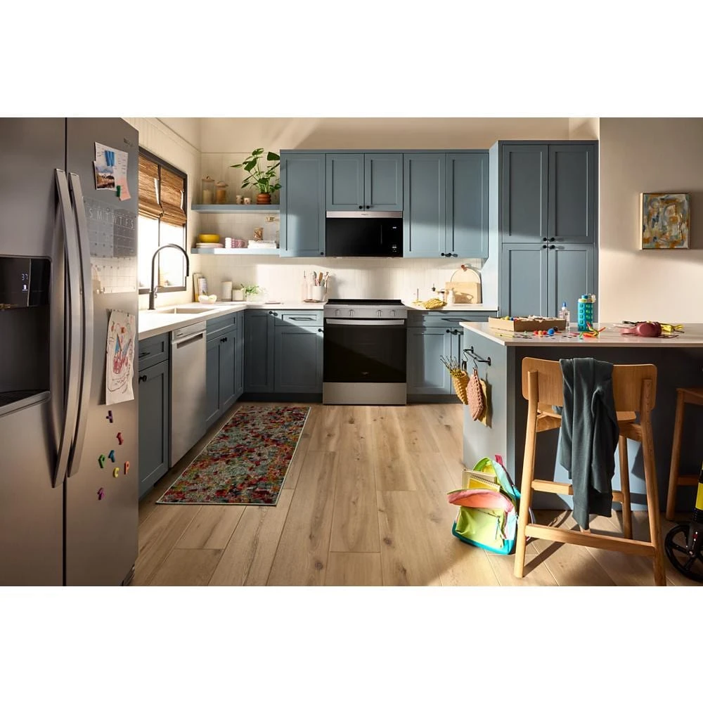 30-inch Electric Smart Range with Air Cooking Technology and Steam Clean WSES4530TS