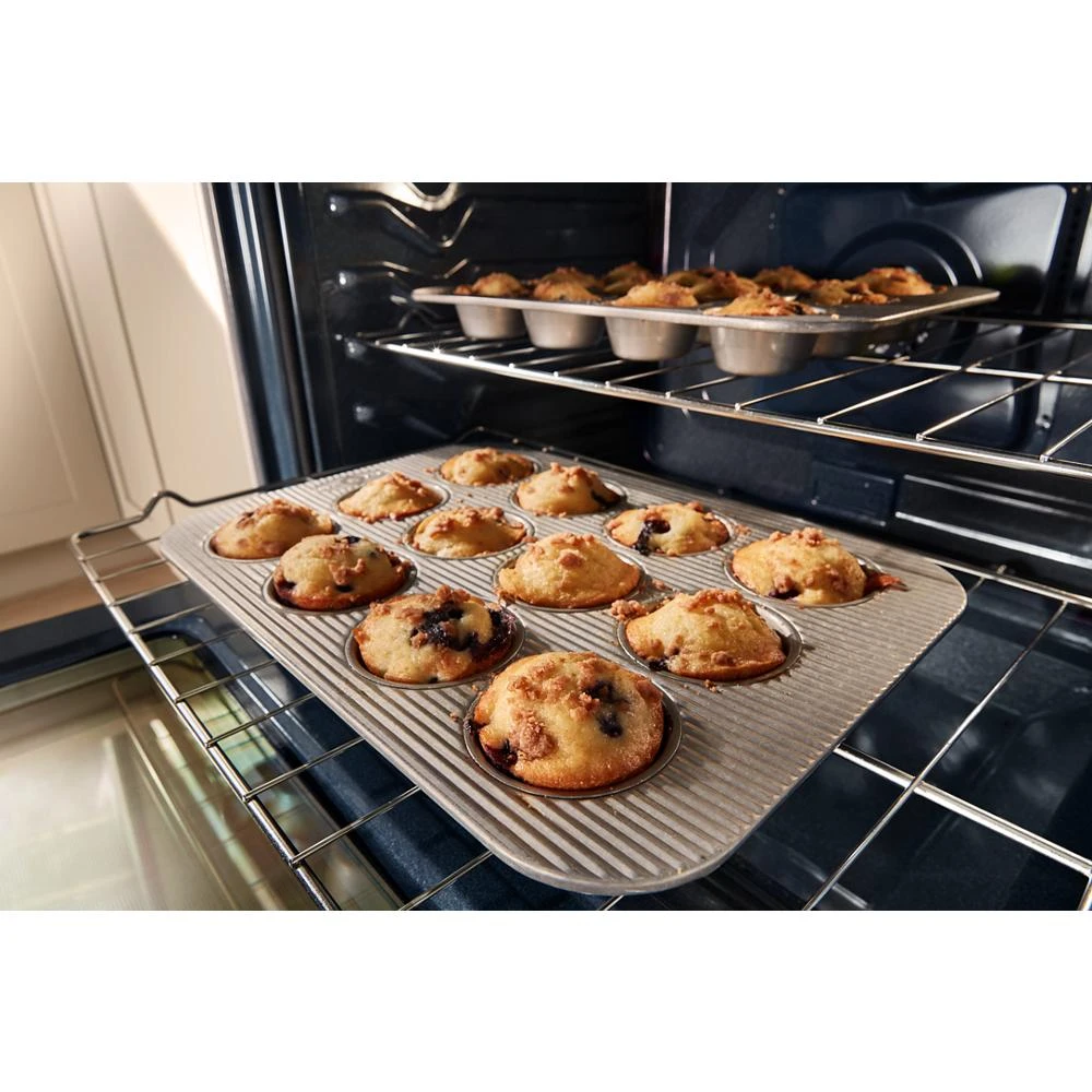 30-inch Electric Smart Range with Air Cooking Technology and Steam Clean WSES4530TS