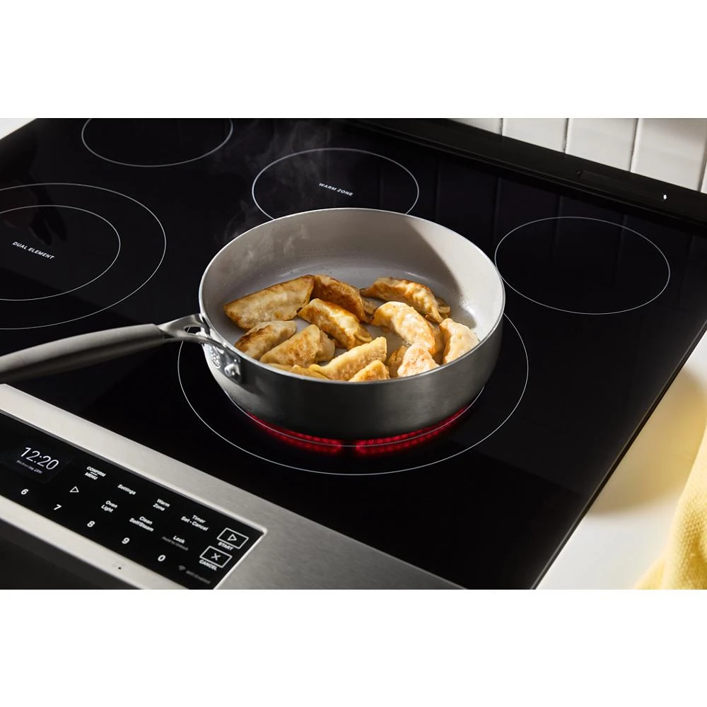 30-inch Smart Slide in Electric Range with Air Cooking Technology, No Preheat Air Fry, WipeClean™ Coating, Steam/Self Clean and High Speed Preheat WSES7530RZ