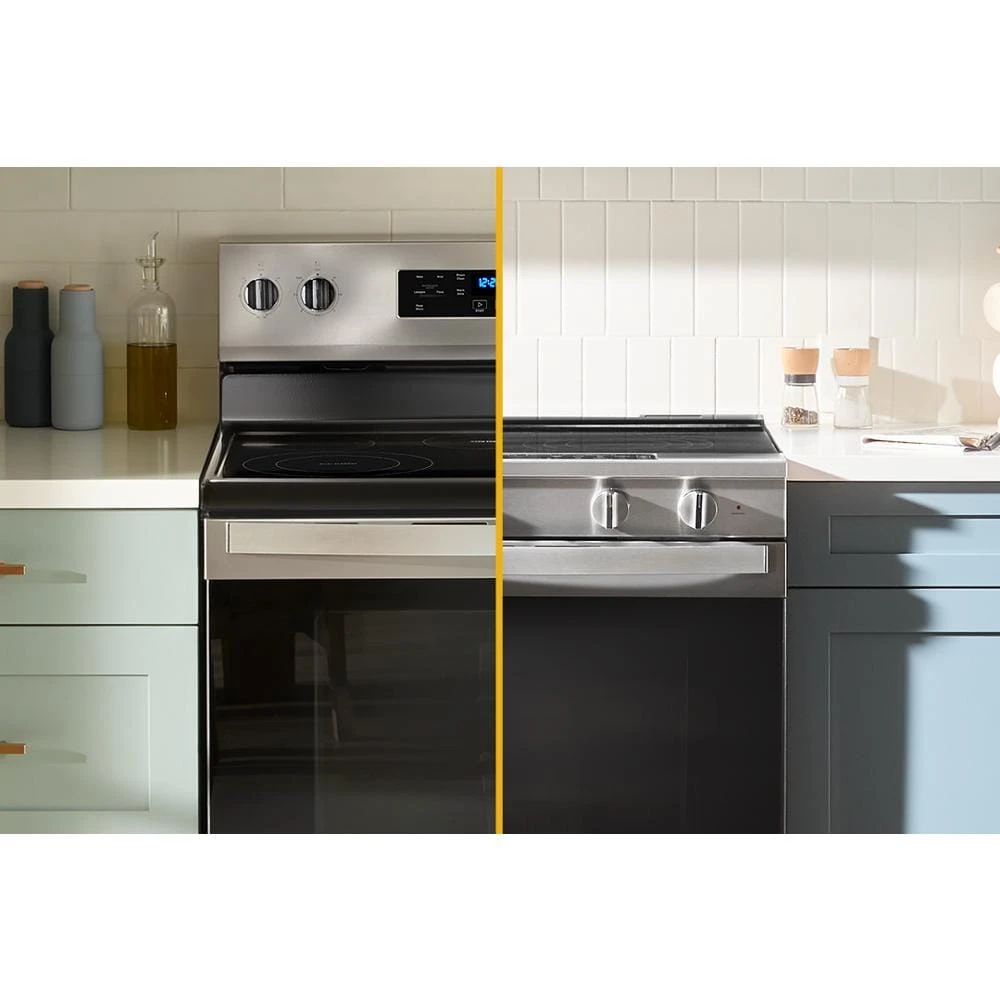 30-inch Smart Slide in Electric Range with Air Cooking Technology, No Preheat Air Fry, WipeClean™ Coating, Steam/Self Clean and High Speed Preheat WSES7530RZ