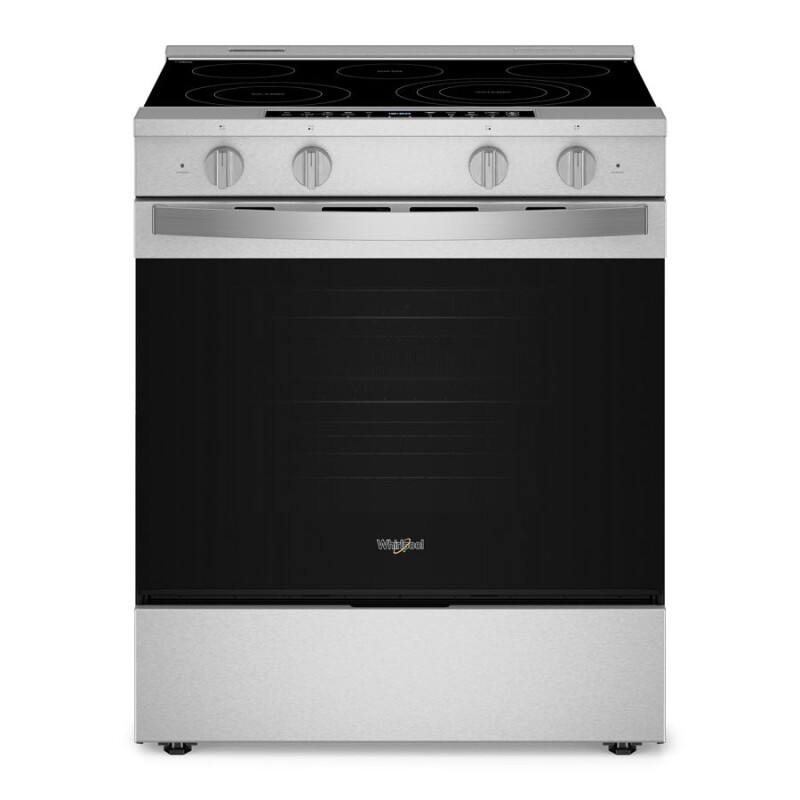 Whirlpool 30-inch Smart Slide in Electric Range with Air Cooking Technology, No Preheat Air Fry, WipeClean™ Coating, Steam/Self Clean and High Speed Preheat Fingerprint Resistant Stainless Steel WSES7530RZ Picture 1