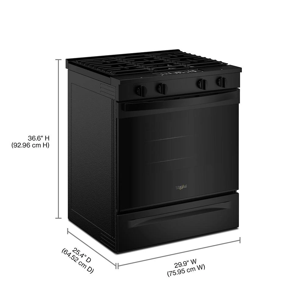 30-inch Gas Range with No Preheat and Slow Cook Modes WSGS3330TB