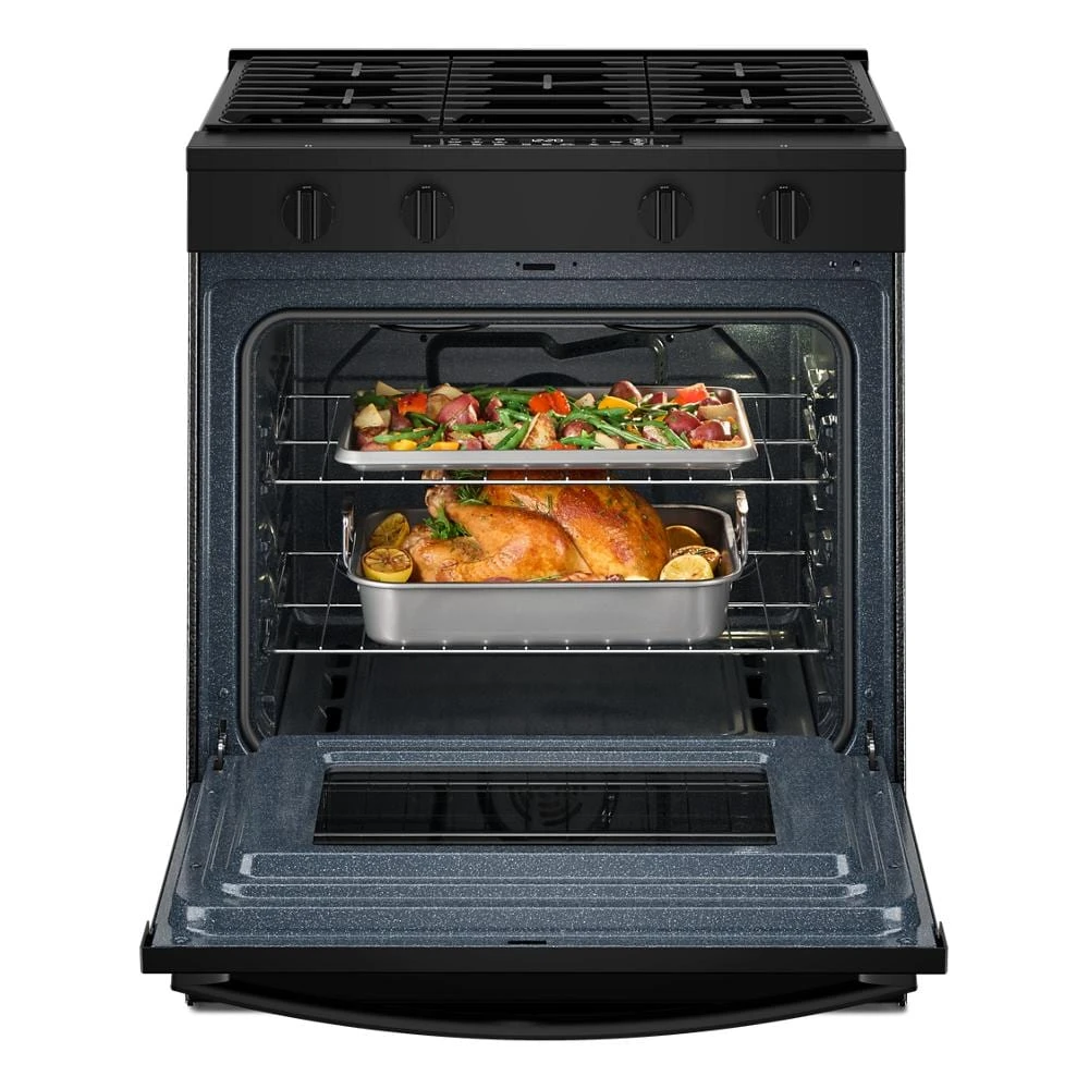30-inch Gas Smart Range with Air Cooking Technology and Steam Clean WSGS4530TB