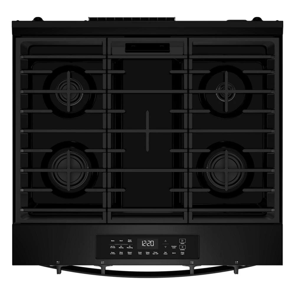 30-inch Gas Smart Range with Air Cooking Technology and Steam Clean WSGS4530TB