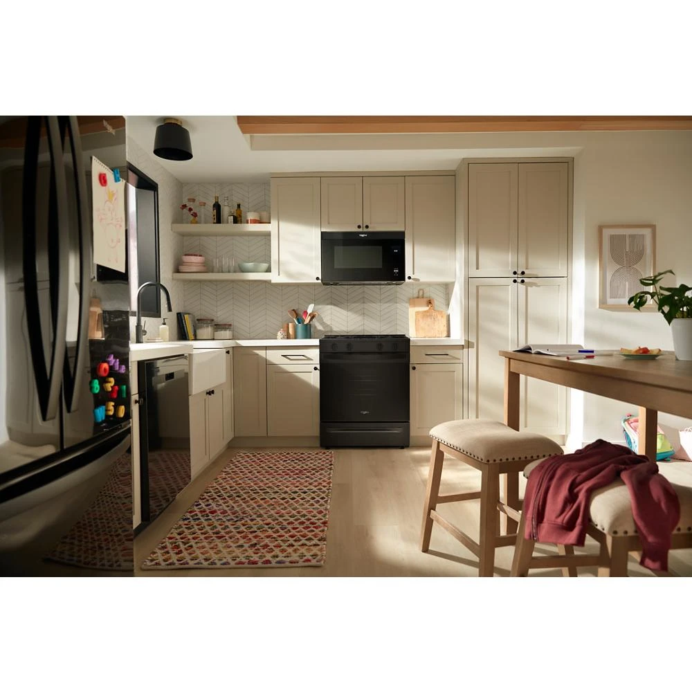 30-inch Gas Smart Range with Air Cooking Technology and Steam Clean WSGS4530TB