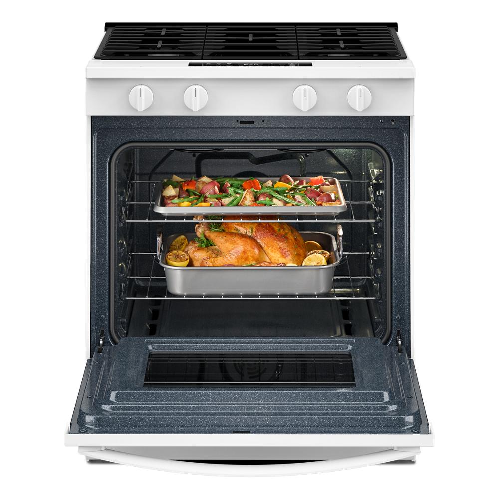 30-inch Gas Smart Range with Air Cooking Technology and Steam Clean WSGS4530TW