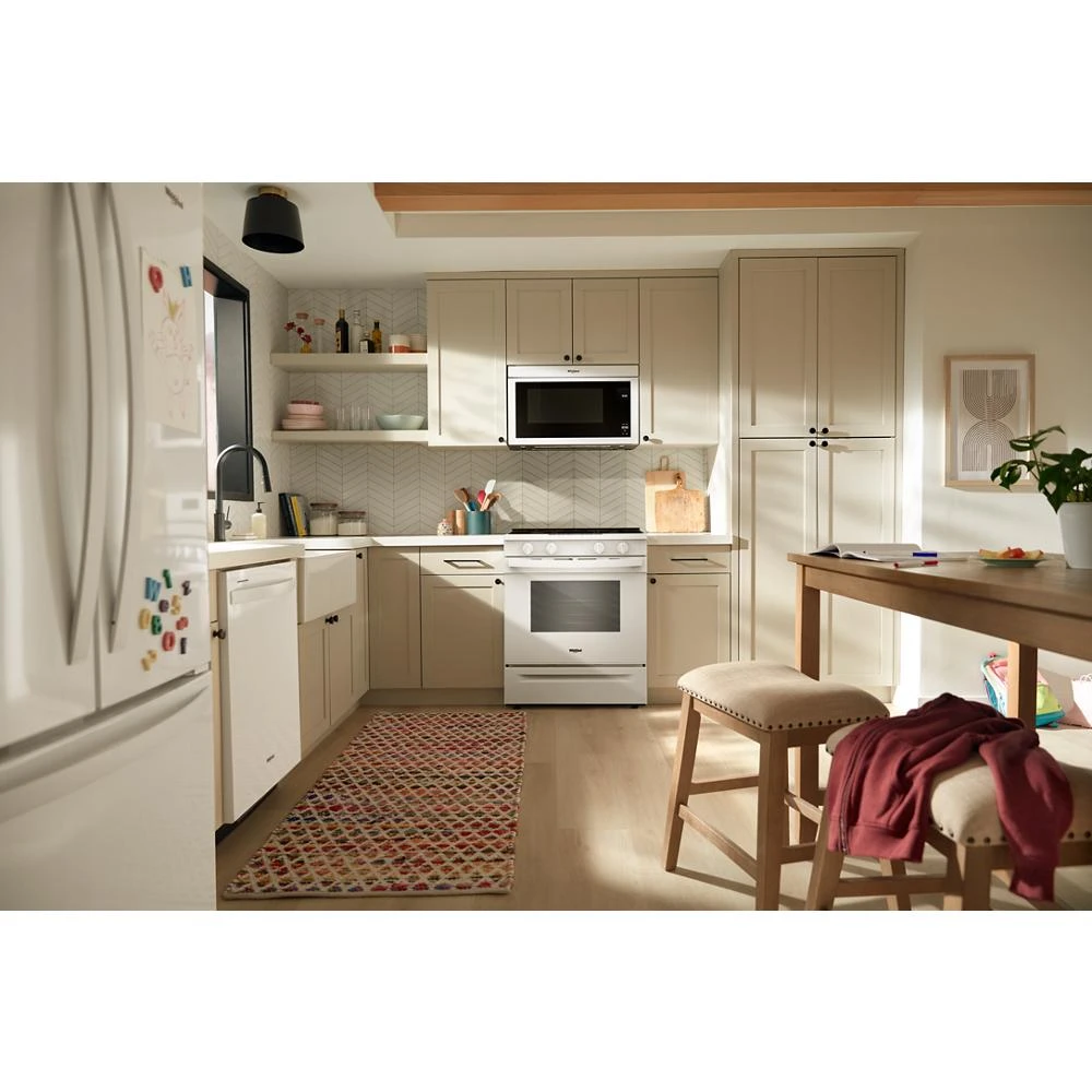 30-inch Gas Smart Range with Air Cooking Technology and Steam Clean WSGS4530TW