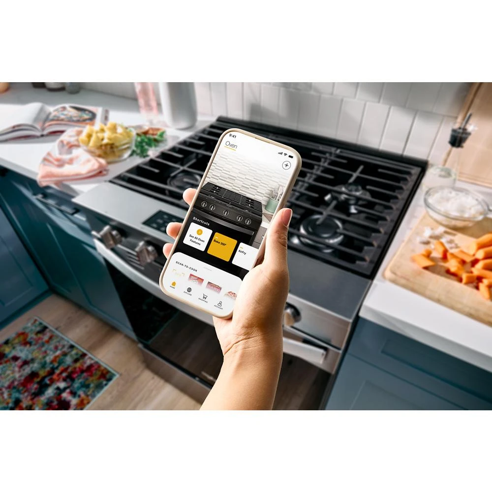 30-inch Gas Smart Range with Air Cooking Technology WSGS5030SB