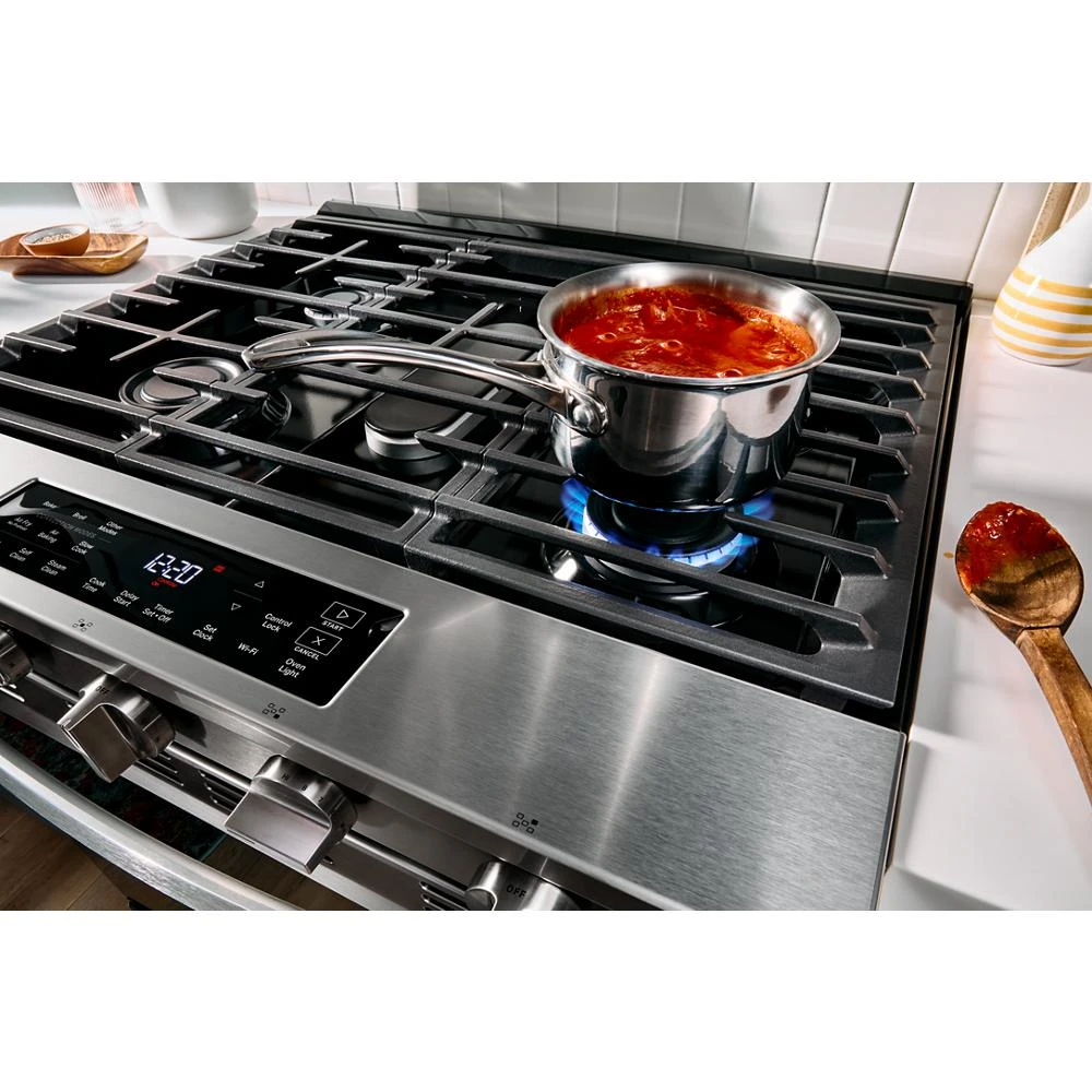 30" Gas Slide-In Range with Air Fry WSGS5030SV