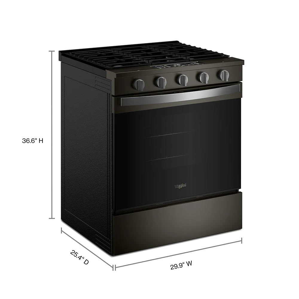 30" Gas Slide-In Range with Air Fry WSGS5030SV