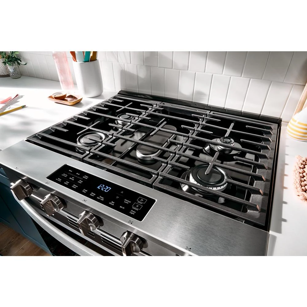 30" Gas Slide-In Range with Air Fry WSGS5030SV