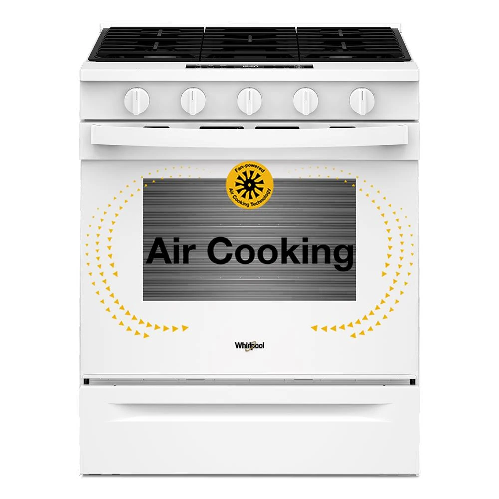 30" Gas Slide-In Range with Air Fry WSGS5030SW