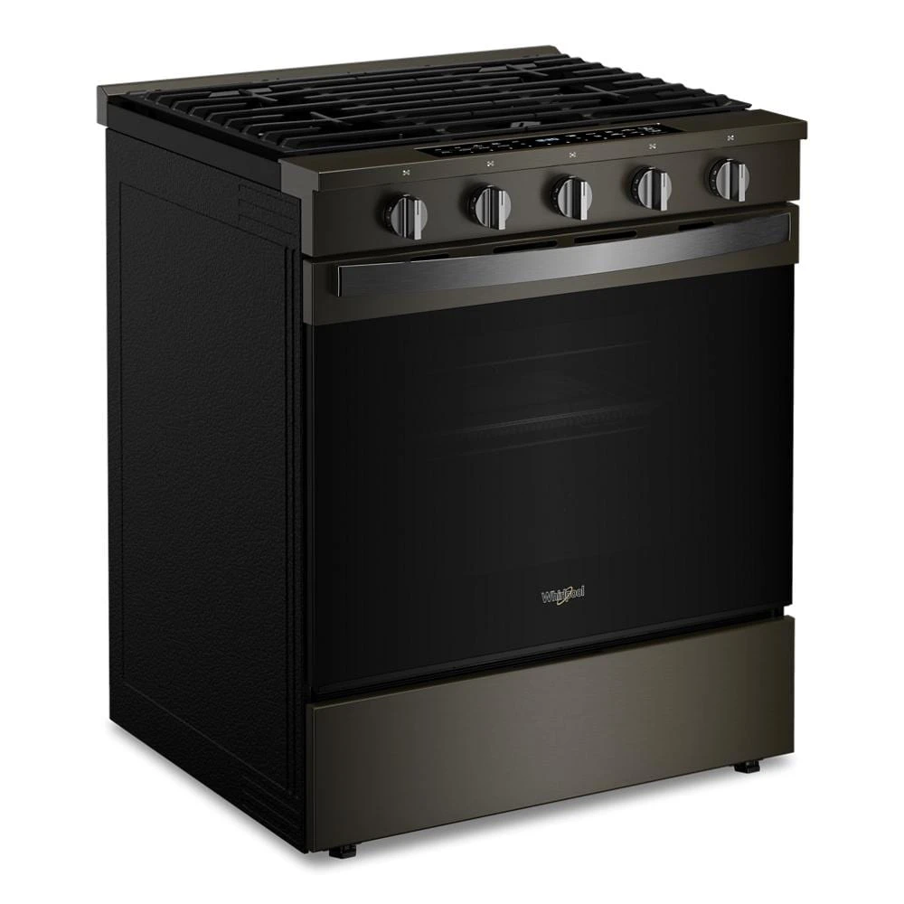 30-inch Smart Slide In Gas Range with Air Cooking Technology, No Preheat Air Fry, Steam/Self Clean and High Speed Preheat WSGS7530RV