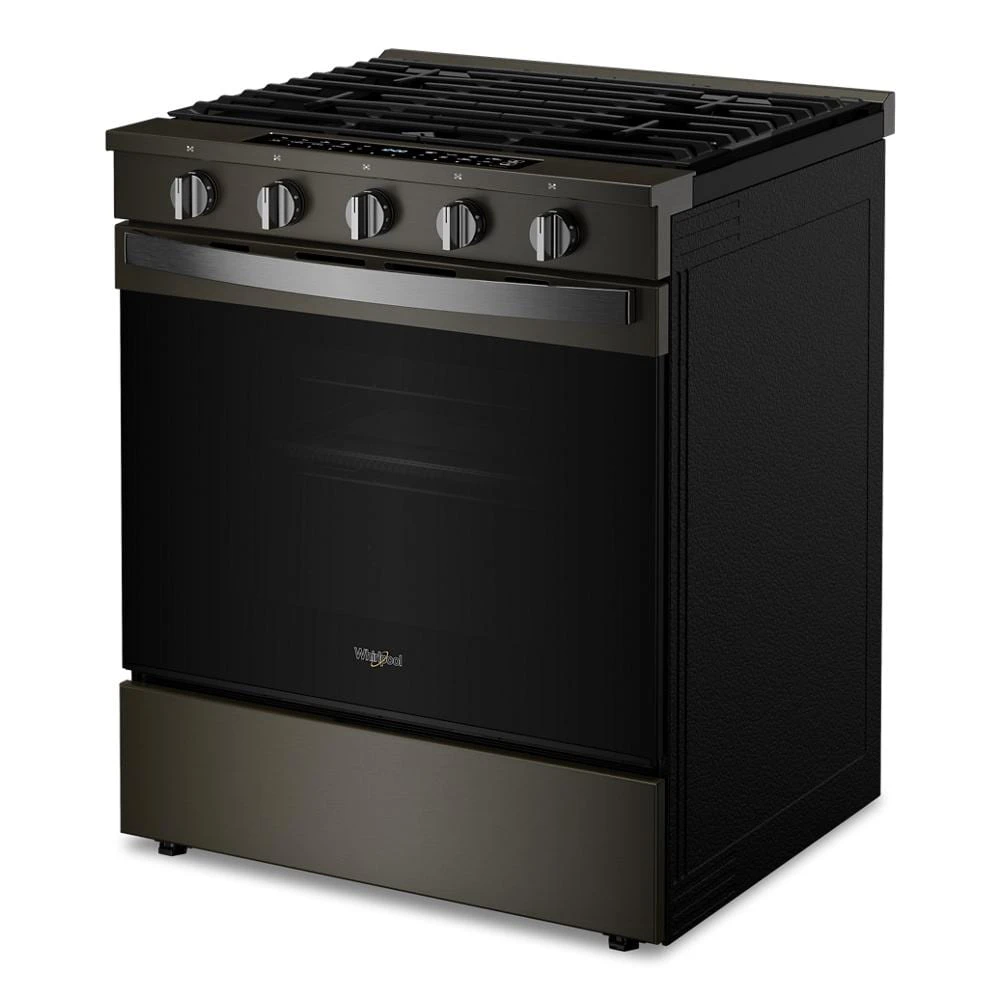 30-inch Smart Slide In Gas Range with Air Cooking Technology, No Preheat Air Fry, Steam/Self Clean and High Speed Preheat WSGS7530RV