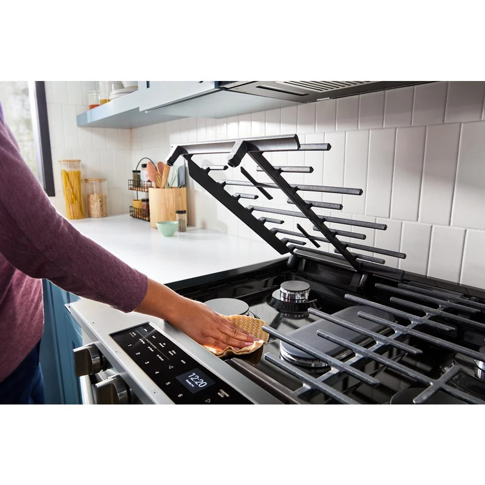 30-inch Smart Slide In Gas Range with Air Cooking Technology, No Preheat Air Fry, Steam/Self Clean and High Speed Preheat WSGS7530RZ