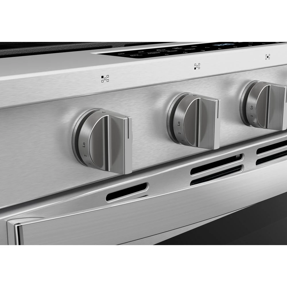30-inch Smart Slide In Gas Range with Air Cooking Technology, No Preheat Air Fry, Steam/Self Clean and High Speed Preheat WSGS7530RZ