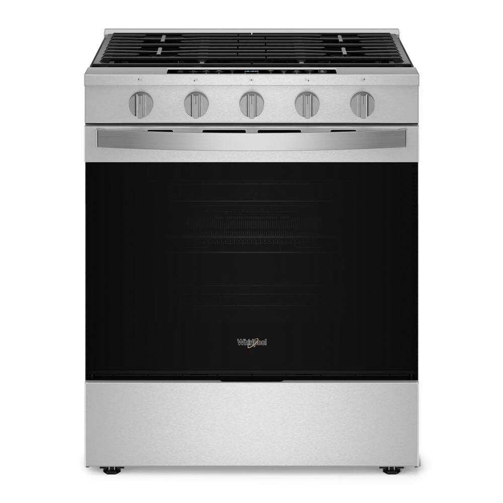 30-inch Smart Slide In Gas Range with Air Cooking Technology, No Preheat Air Fry, Steam/Self Clean and High Speed Preheat WSGS7530RZ