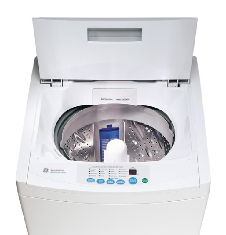 GE Spacemaker Extra-Large Capacity Portable Washer with Stainless Steel Basket Almond WSLP1100AAA Picture 1