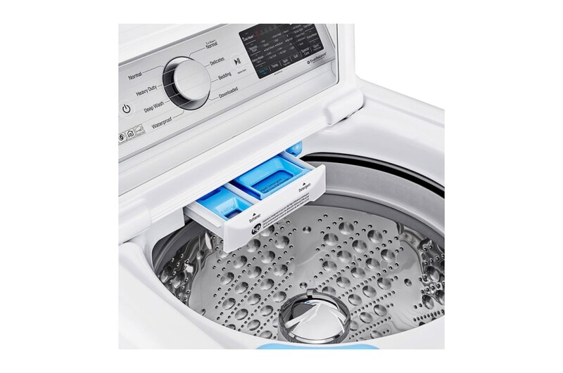 4.8 cu. ft. Mega Capacity  Smart wi-fi Enabled Top Load Washer with Agitator and TurboWash3D™ Technology WT7305CW
