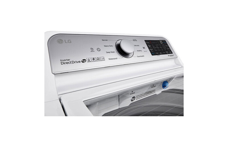 4.8 cu. ft. Mega Capacity  Smart wi-fi Enabled Top Load Washer with Agitator and TurboWash3D™ Technology WT7305CW