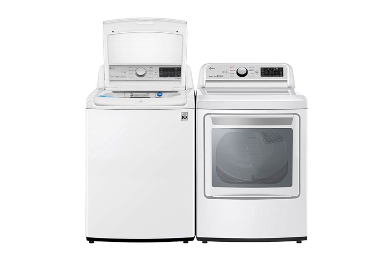 4.8 cu. ft. Mega Capacity  Smart wi-fi Enabled Top Load Washer with Agitator and TurboWash3D™ Technology WT7305CW