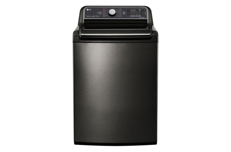 LG 5.2 cu. ft. Mega Capacity Top Load Washer with TurboWash® Technology Black Stainless Steel WT7600HKA Picture 1