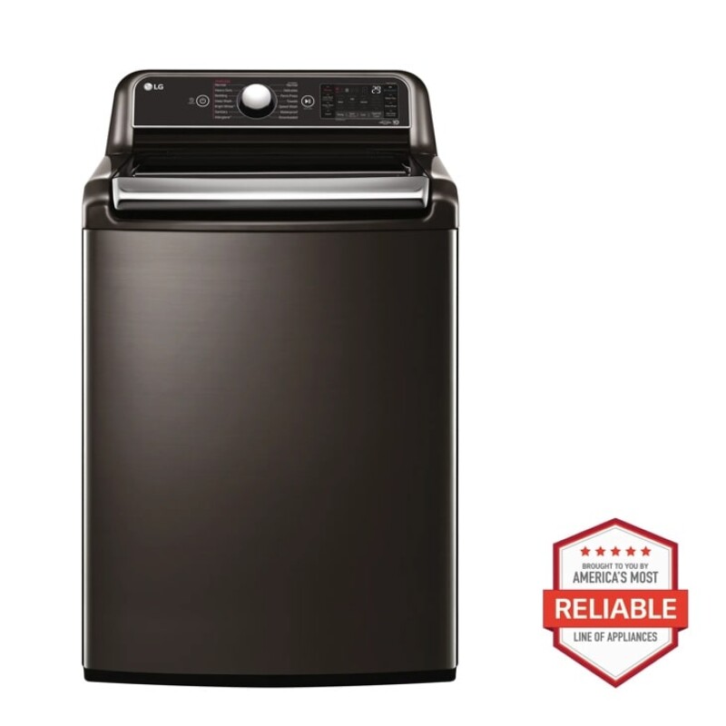 LG 5.5 cu.ft. Smart wi-fi Enabled Top Load Washer with TurboWash3D™ Technology Black WT7900HBA Picture 1