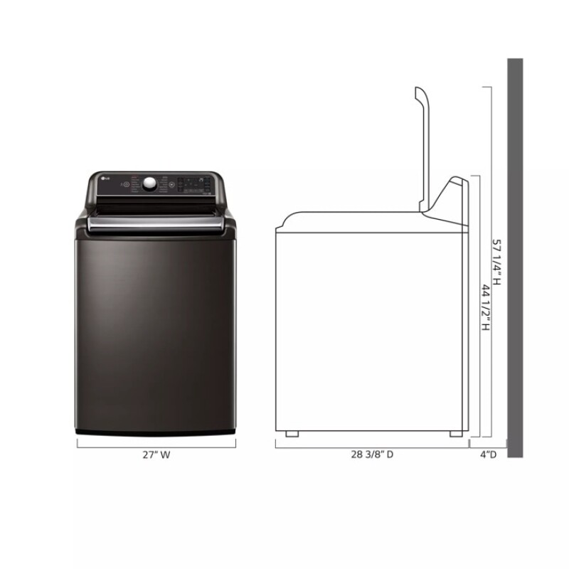 5.5 cu.ft. Smart wi-fi Enabled Top Load Washer with TurboWash3D™ Technology WT7900HBA