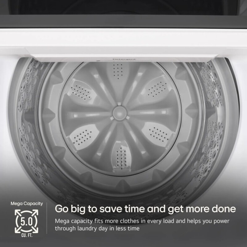 5.0 Cu. Ft. Mega Capacity Smart Top Load Washer With Impeller, Easyunload™ & Ai Sensing WT8200CW