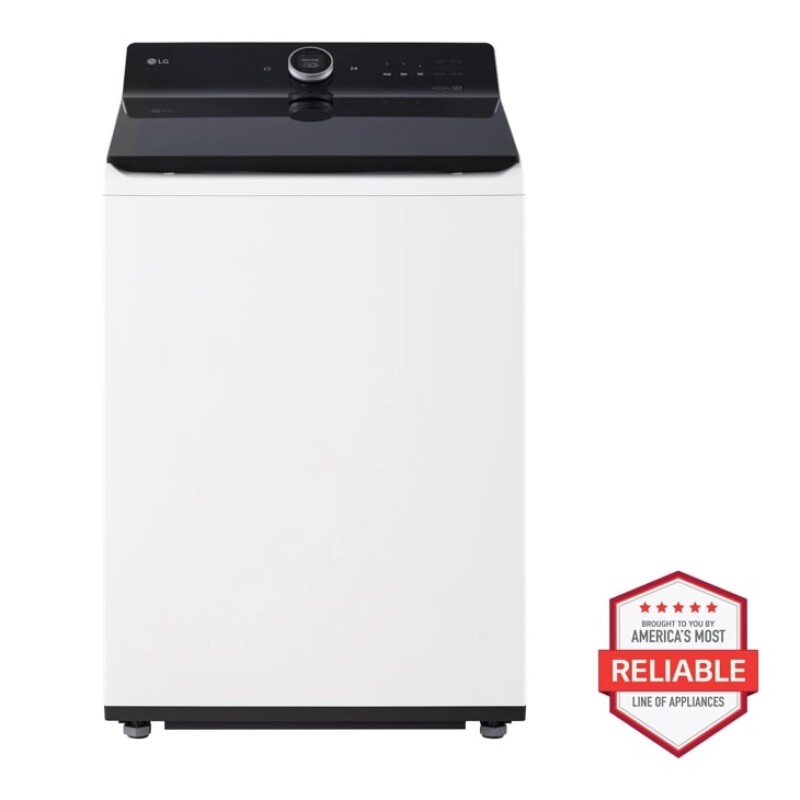 5.5 cu.ft. Mega Capacity Smart Top Load Washer with EasyUnload™, AI Sensing, ezDispense®, Water Faucet & LCD Digital Dial Control. WT8600CW