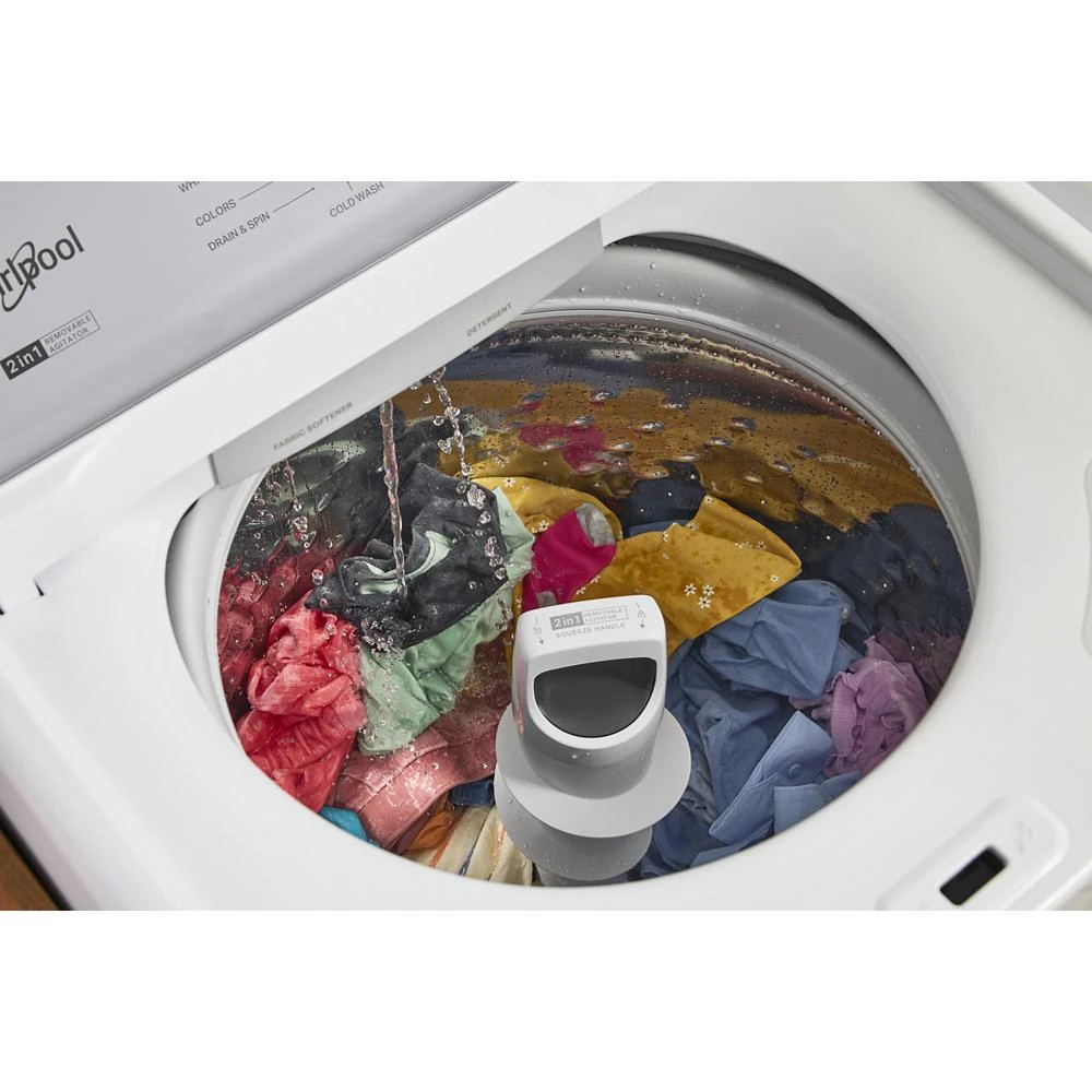 4.2 - 4.3 Cu. Ft. Top Load Washer with 2-in-1 Removable Agitator WTW4107SW