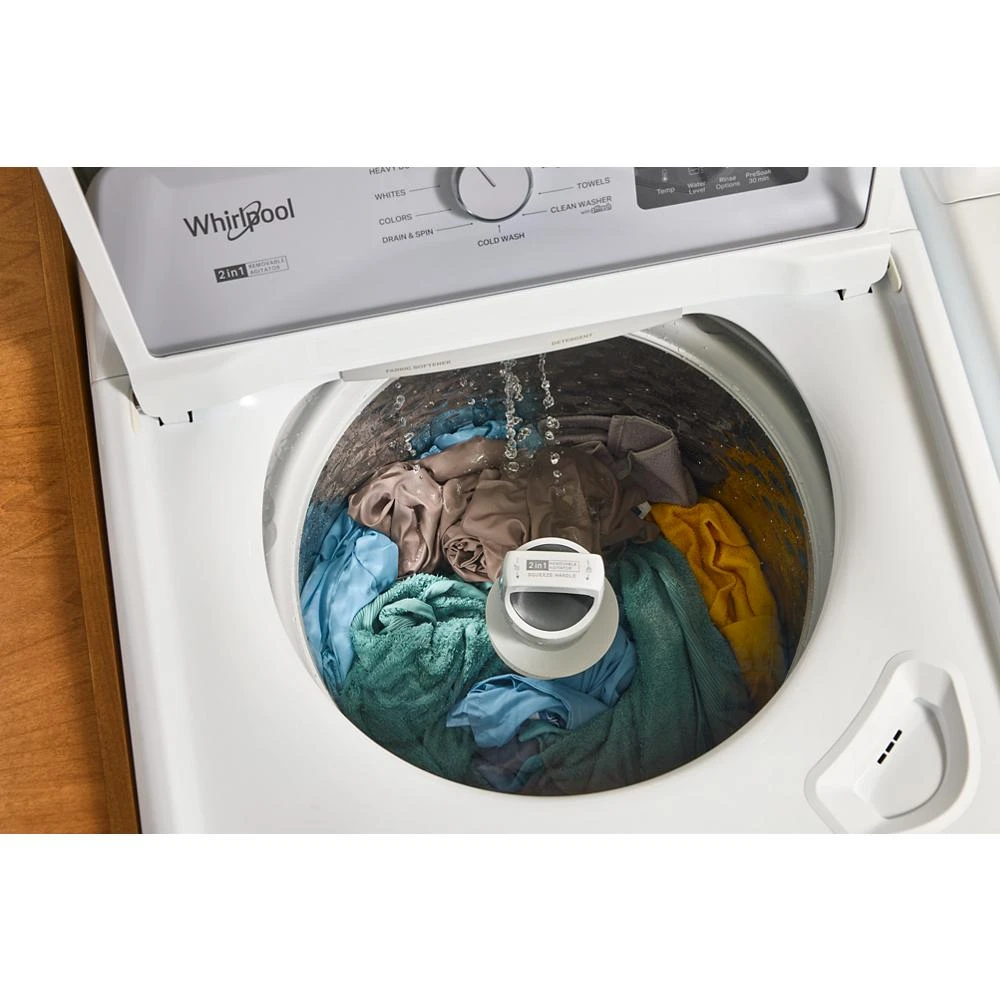 4.2 - 4.3 Cu. Ft. Top Load Washer with 2-in-1 Removable Agitator WTW4107SW