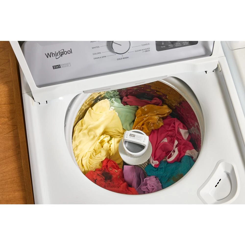 4.2 - 4.3 Cu. Ft. Top Load Washer with 2-in-1 Removable Agitator WTW4107SW