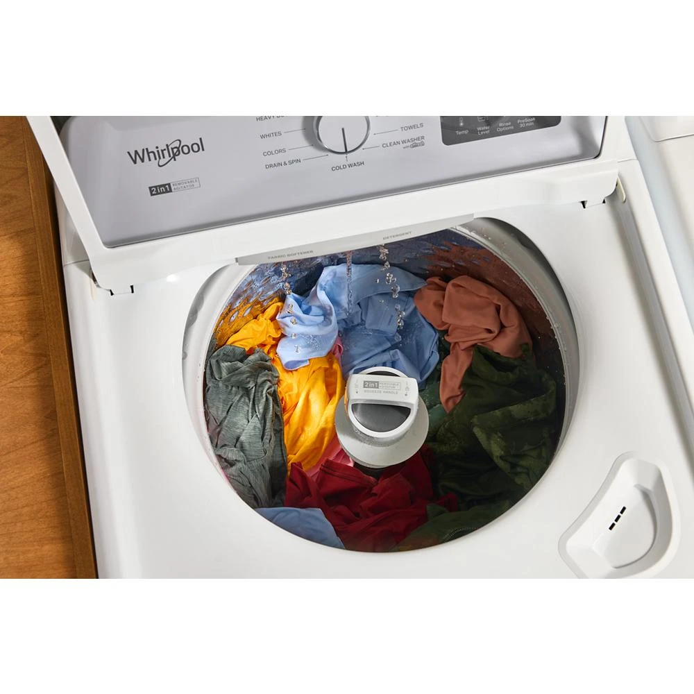 4.2 - 4.3 Cu. Ft. Top Load Washer with 2-in-1 Removable Agitator WTW4107SW