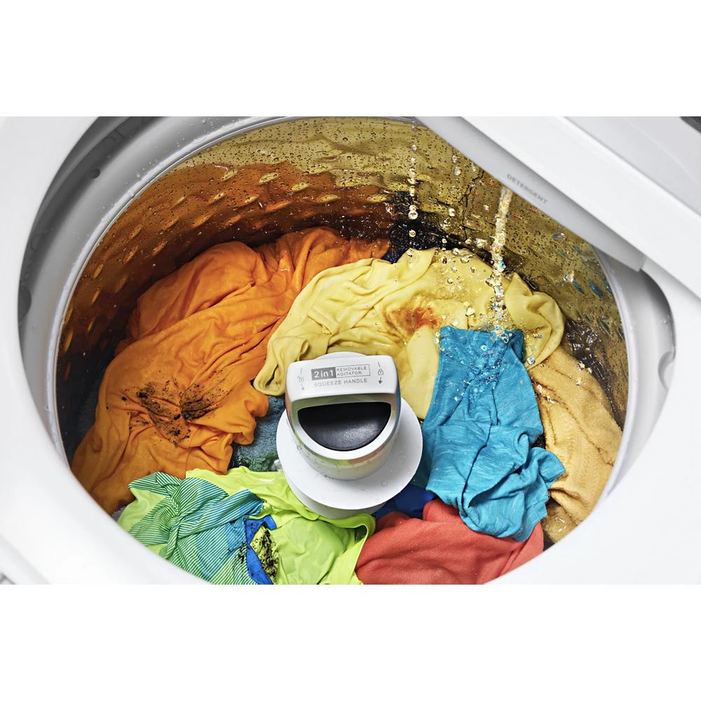 4.2 - 4.3 Cu. Ft. Top Load Washer with 2-in-1 Removable Agitator WTW4107SW