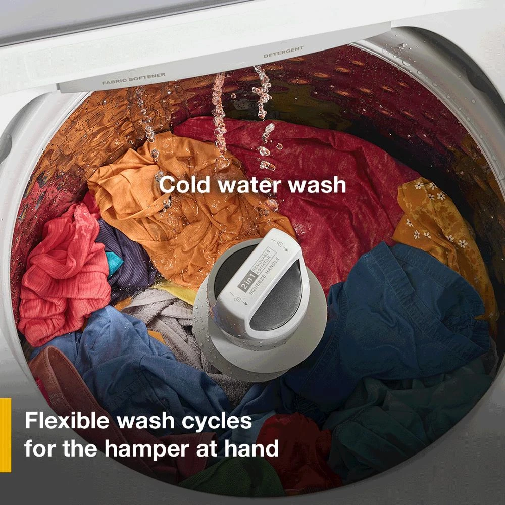 4.2 - 4.3 Cu. Ft. Top Load Washer with 2-in-1 Removable Agitator WTW4107SW