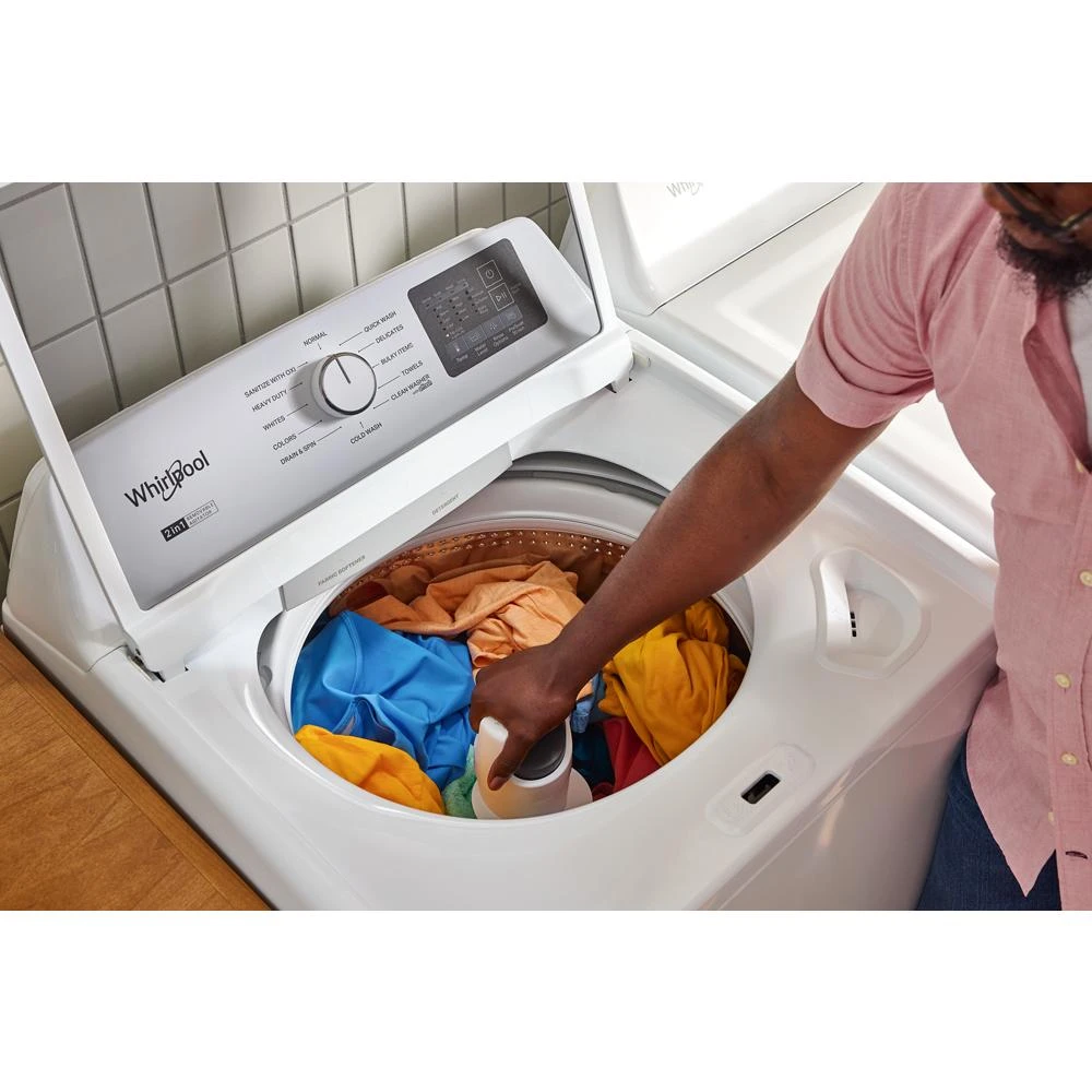 4.2 - 4.3 Cu. Ft. Top Load Washer with 2-in-1 Removable Agitator WTW4107SW