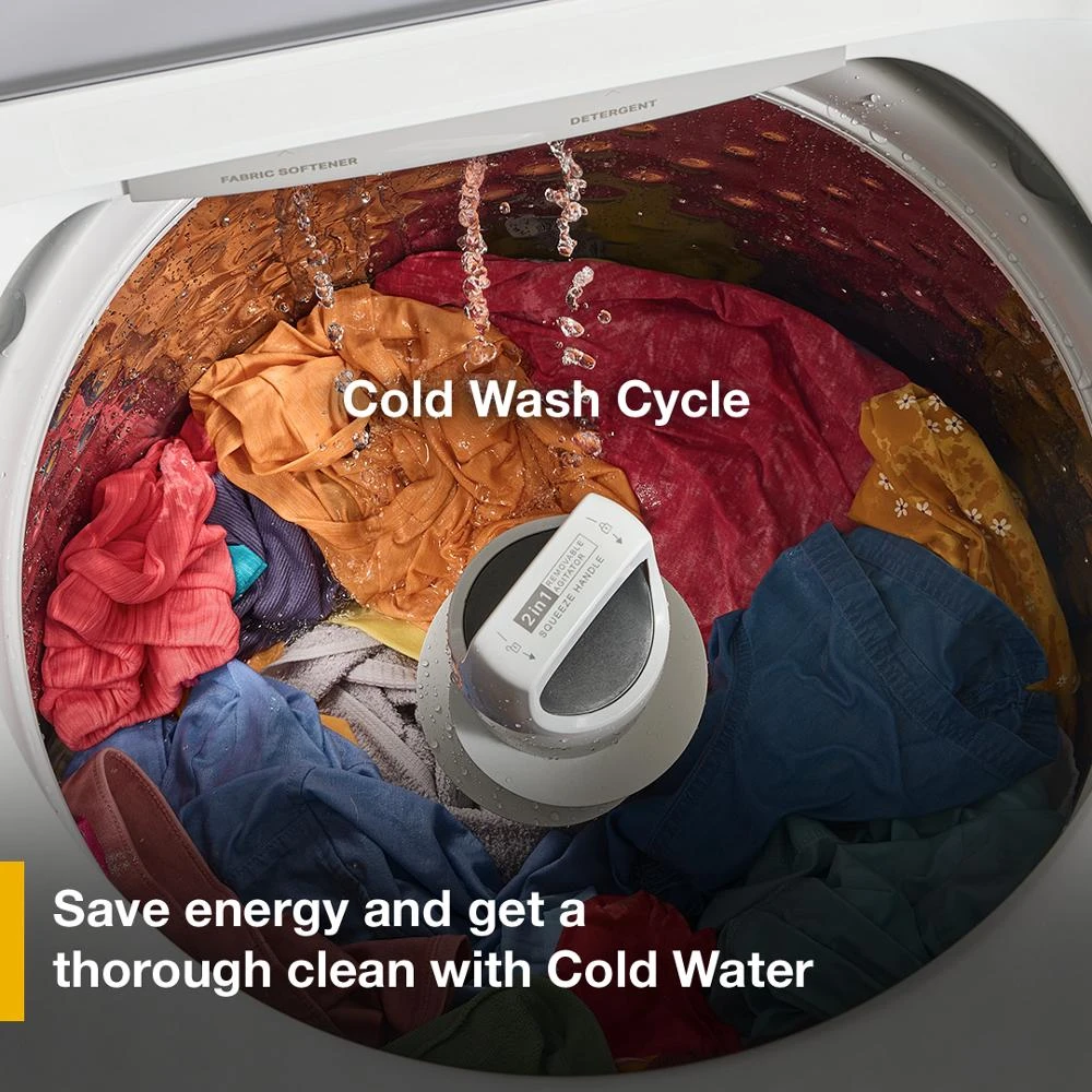 4.2 - 4.3 Cu. Ft. Top Load Washer with 2-in-1 Removable Agitator WTW4107SW