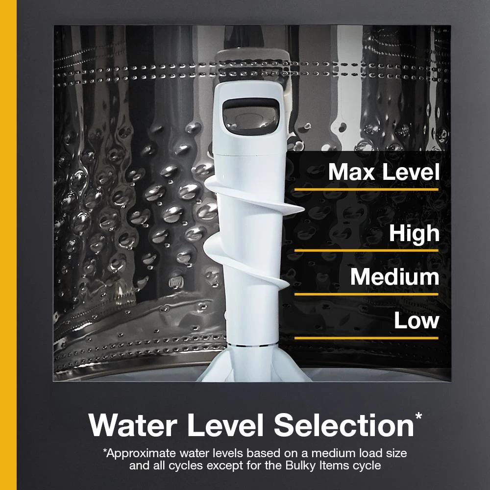 4.2 - 4.3 Cu. Ft. Top Load Washer with 2-in-1 Removable Agitator WTW4107SW