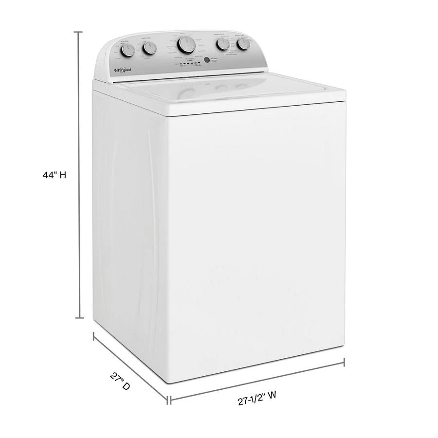 3.8 cu. ft. Top Load Washer with Soaking Cycles, 12 Cycles WTW4955HW