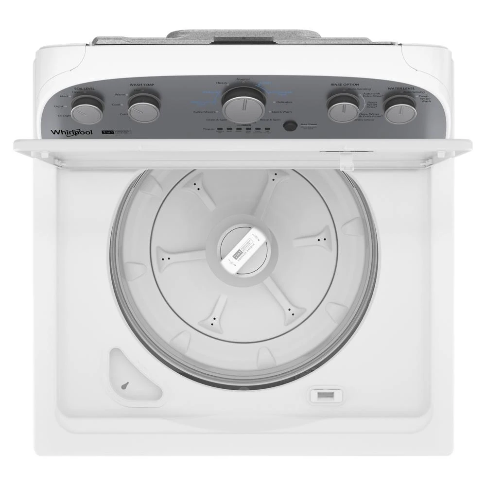 3.8–3.9 Cu. Ft. Top Load Washer with Removable Agitator WTW4957PW