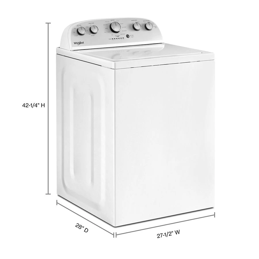 4.3 cu.ft Top Load Washer with Quick Wash, 12 cycles WTW5000DW