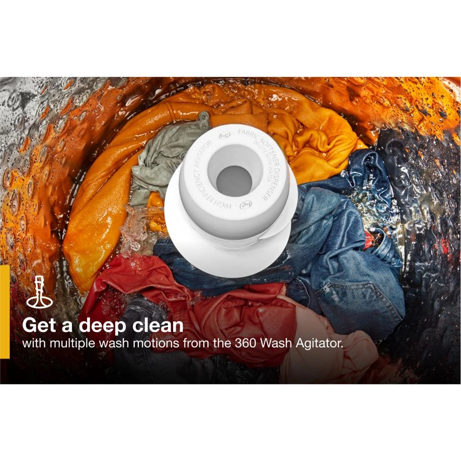 4.5 Cu. Ft. Top Load Agitator Washer with Built-In Faucet WTW5015LW