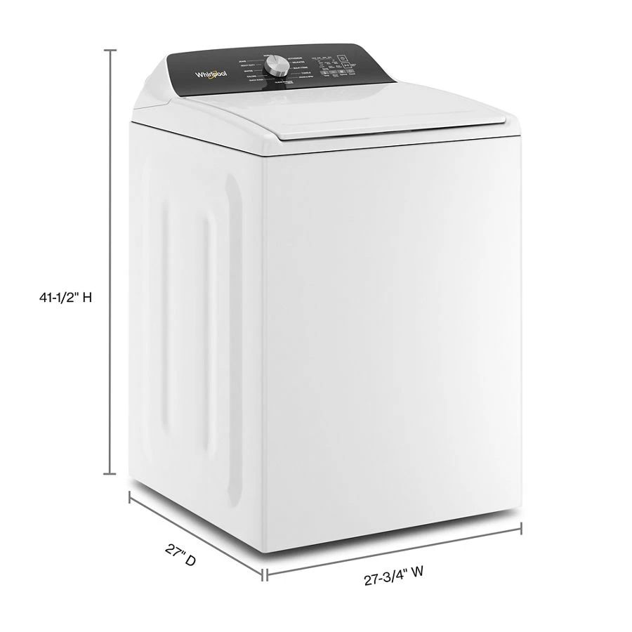 4.5 Cu. Ft. Top Load Agitator Washer with Built-In Faucet WTW5015LW