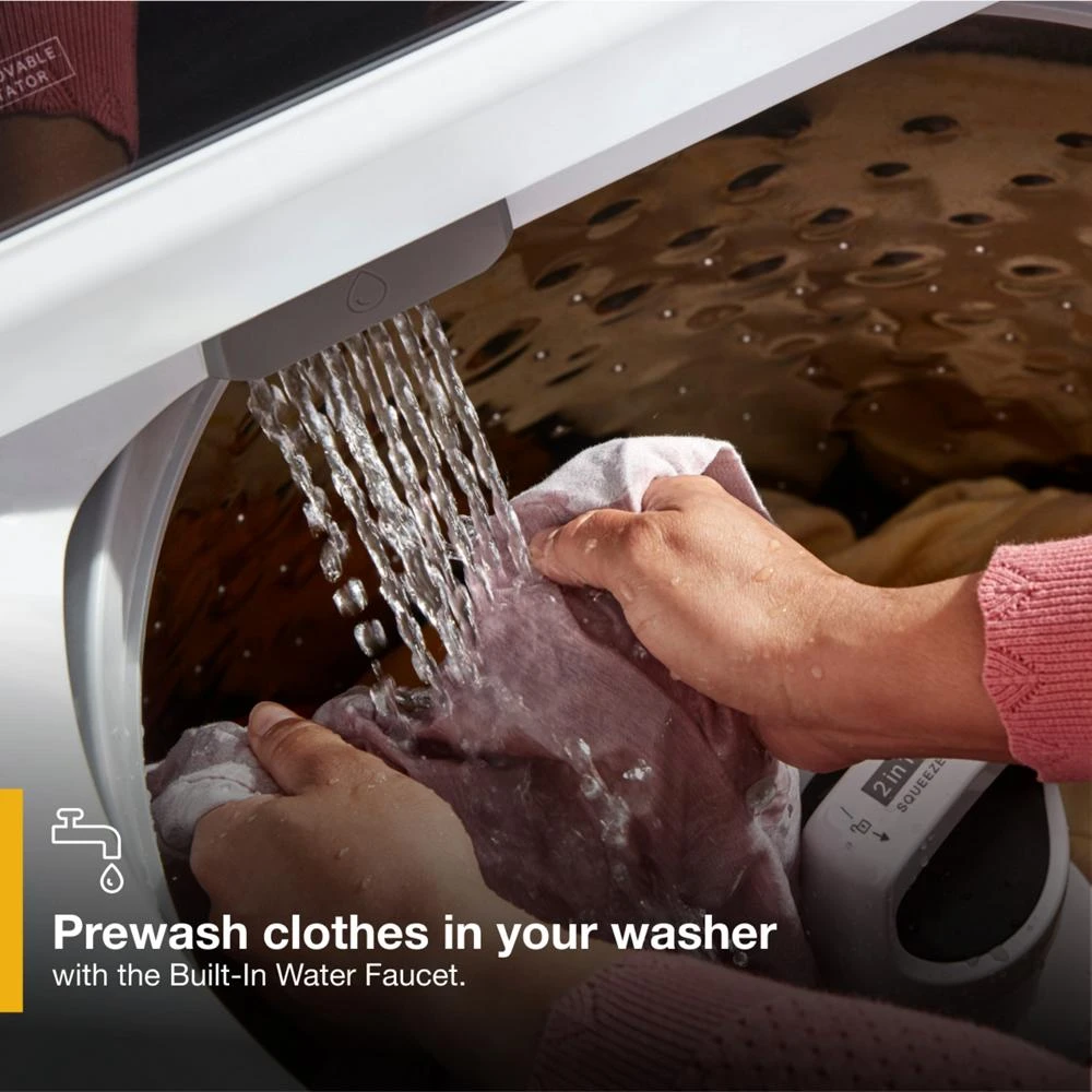 4.7-4.8 Cu. Ft. Top Load Washer with 2 in 1 Removable Agitator WTW5057LW